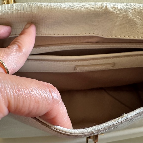 Zara  White Lizard Print Handbag - Picture 5 of 7